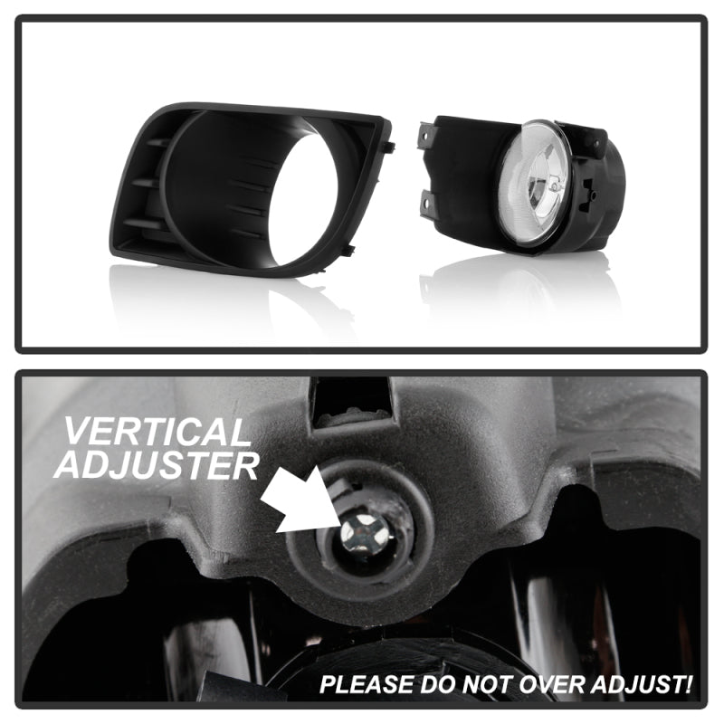 Spyder Toyota Sequoia 08-16 OEM Style Fog Lights w/OEM Fit Switch - Fog Bulbs-4145(Included) - Clear 5087133