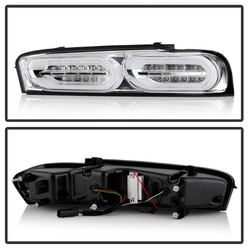 Spyder Chevy Camaro 16-18 Halogen LED Tail Lights Chrome ALT-YD-CCAM16HAL-SEQ-C 5087225