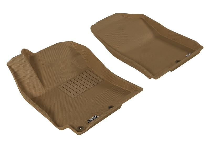 3D MAXpider 2012-2017 Hyundai Accent Kagu 1st Row Floormat - Tan L1HY02211502