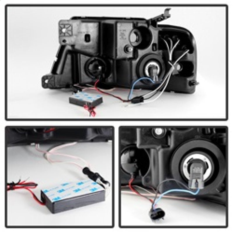 Spyder Ford F150 04-08 Projector Headlights Version 2 CCFL Halo LED Blk PRO-YD-FF15004-CCFL-G2-BK 5030085