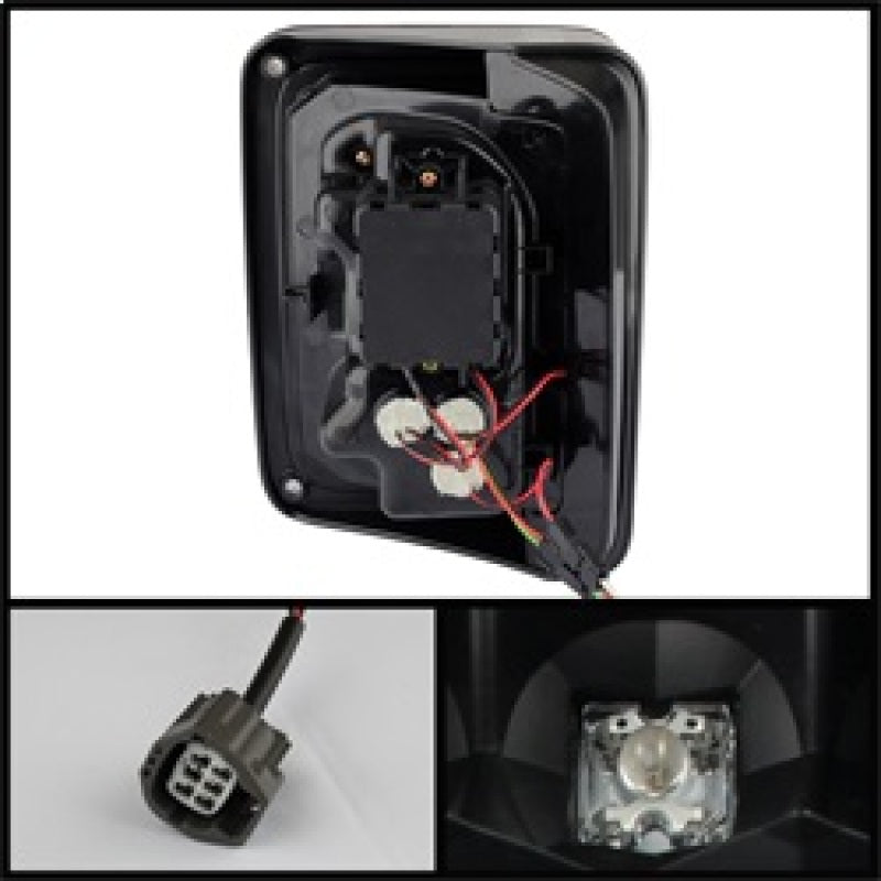 Spyder Jeep Wrangler 07-15 LED Tail Lights Black ALT-YD-JWA07-LED-BK 5070395