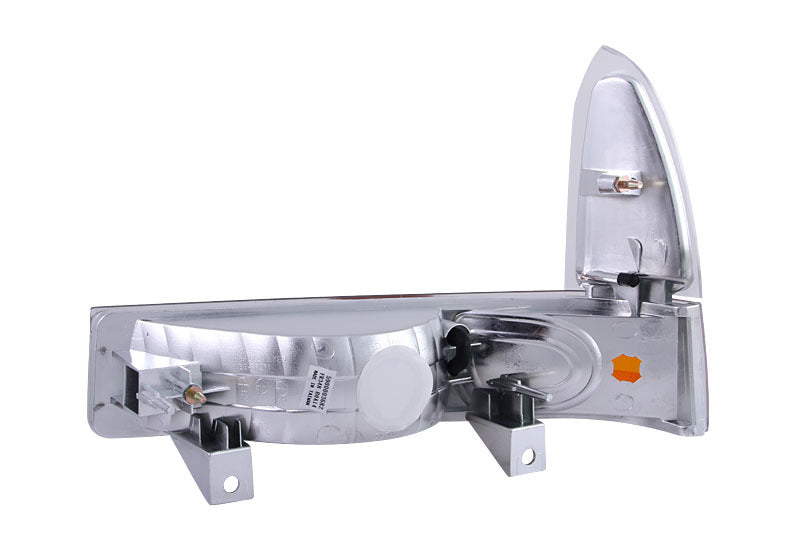 Anzo 2000-2004 Ford Excursion Euro Parking Lights Chrome w/ Amber Reflector