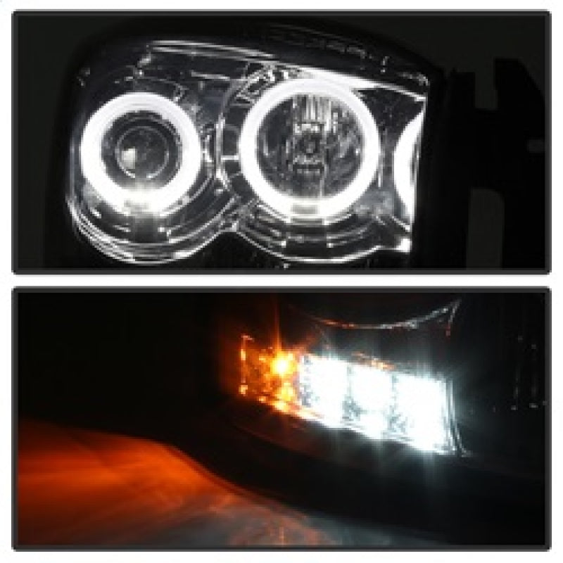 Spyder Dodge Ram 1500 06-08/Ram 2500 06-09 Projector Headlights LED Halo LED Smke PRO-YD-DR06-HL-SM 5010025