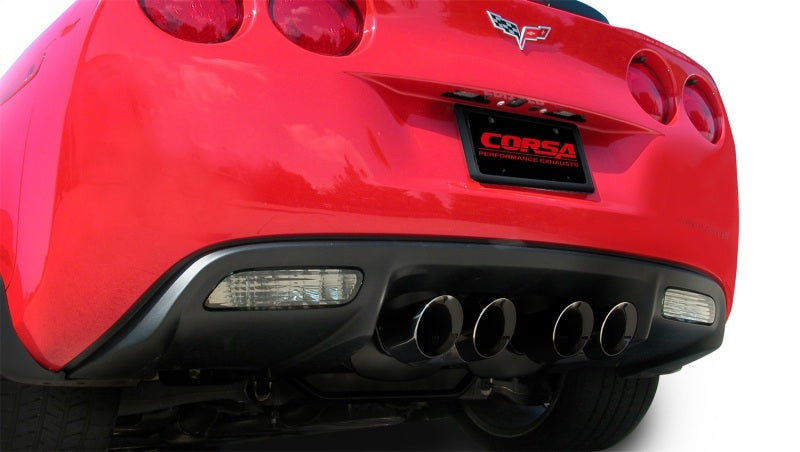 Corsa Performance 06-11 Chevrolet Corvette C6 Z06/ZR1 Sport Cat-Back Dual Rear