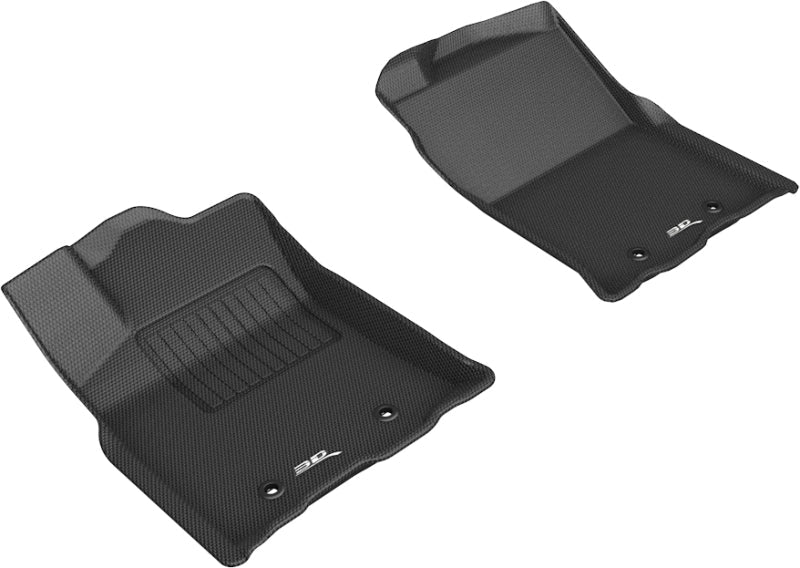 3D MAXpider 2018-2020 Toyota Tacoma Access/Double Cab Kagu 1st Row Floormat - Black L1TY24911509