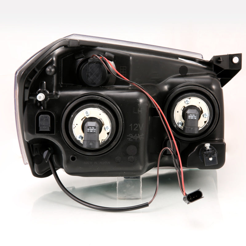 ANZO 2005-2007 Dodge Magnum Crystal Headlight  Black Amber 111425