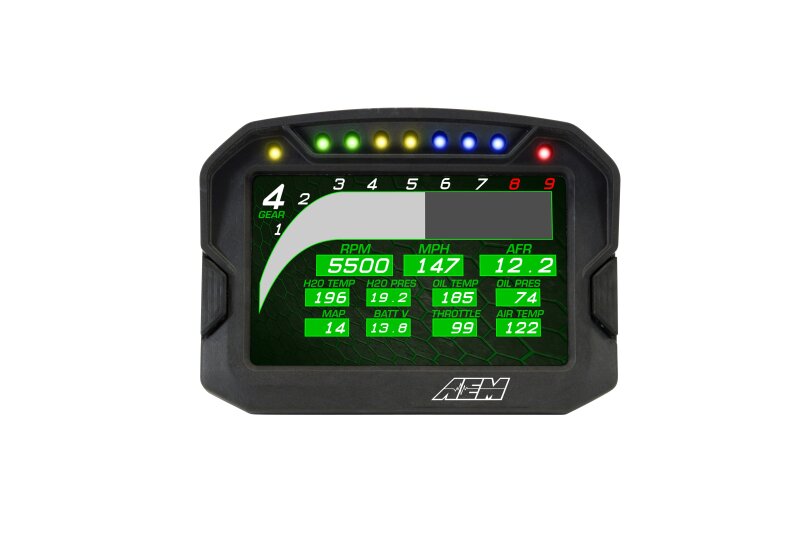 AEM CD-5G Carbon Digital Dash Display w/ Interal 10Hz GPS & Antenna 30-5602