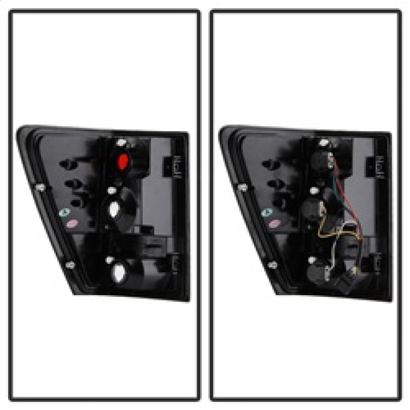 Spyder Jeep Grand Cherokee 05-06 Euro Style Tail Lights Black ALT-YD-JGC05-BK 5005502