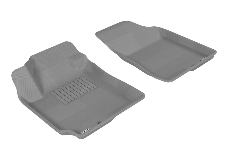 3D MAXpider 2007-2010 Hyundai Elantra Kagu 1st Row Floormat - Gray L1HY02911501