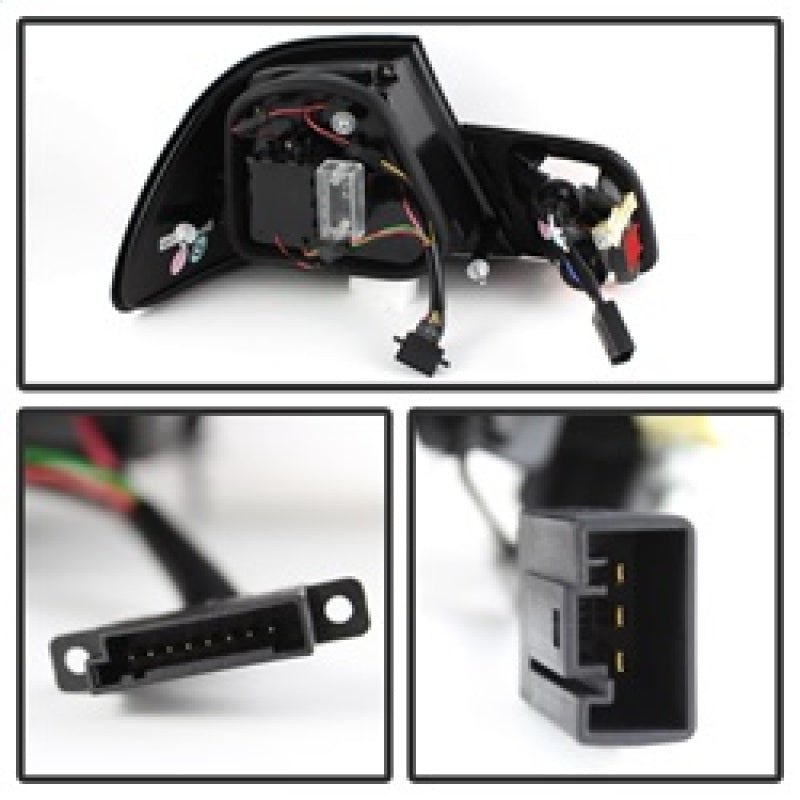 Spyder BMW E46 3-Series 04-06 2Dr Light Bar Style LED Tail Lights Black ALT-YD-BE4604-LBLED-BK 5076564