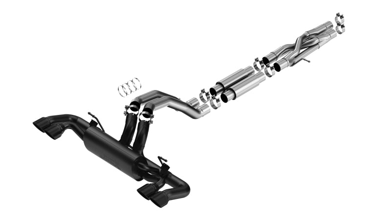 Borla 21-22 Jeep Wrangler Rubicon 392 6.4L V8 AT 4WD 4DR S-Type Cat-Back Exhaust - Coated Black 140892CB