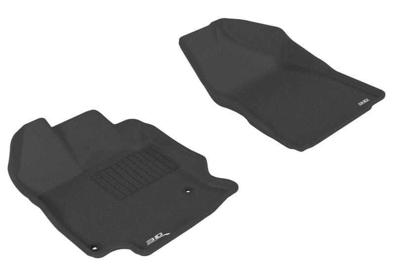 3D MAXpider 2009-2011 Toyota Venza Kagu 1st Row Floormat - Black L1TY07811509