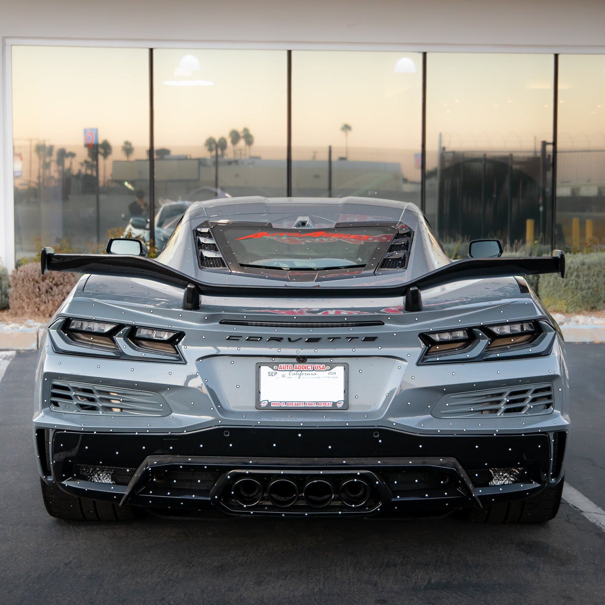 2023-2026 C8 Corvette Z06 E-Ray Carbon Fiber Rear Spoiler 1-Piece