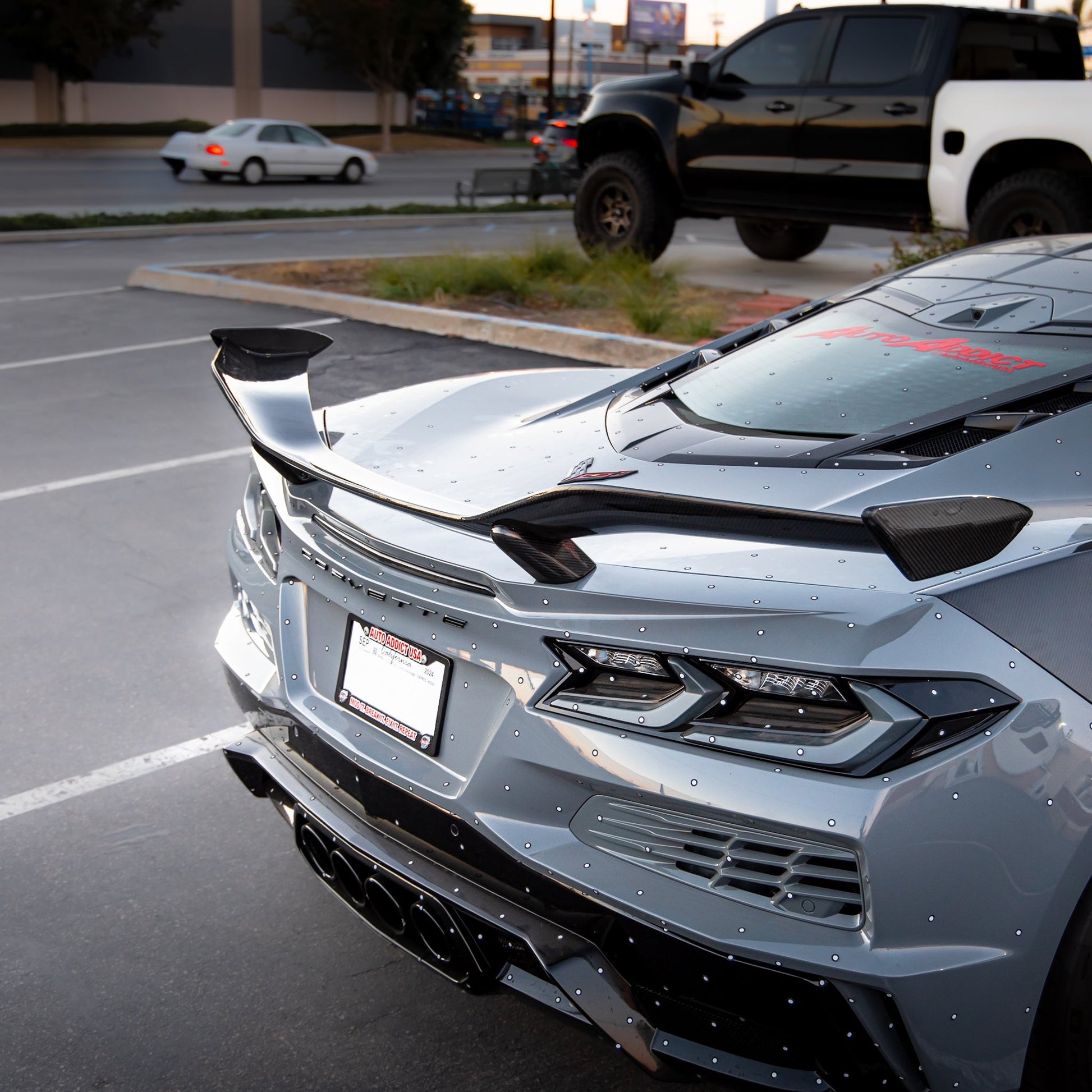 2023-2026 C8 Corvette Z06 E-Ray Carbon Fiber Rear Spoiler 1-Piece