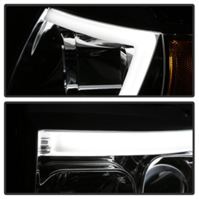 Spyder 99-04 Jeep Grand Cherokee Projector Headlights - Light Bar DRL LED - Chrome 5085214