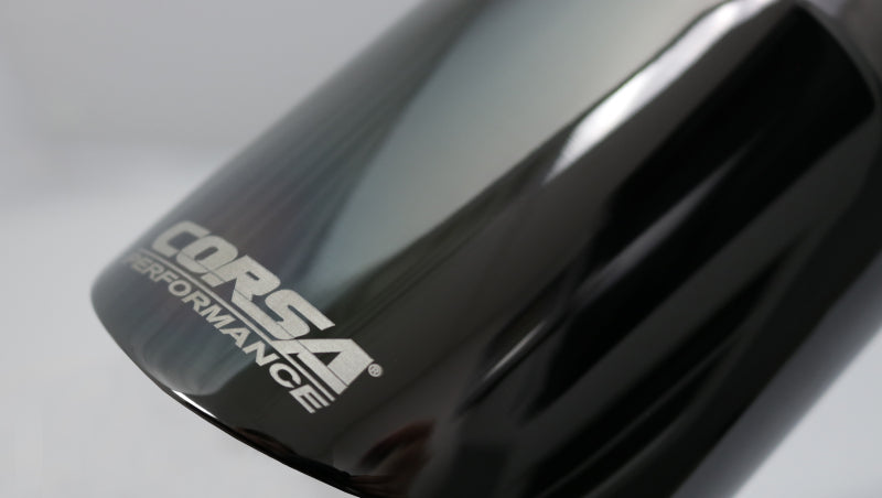 Corsa Single Universal 2.75in Inlet / 4in Outlet Black PVD Pro-Series Tip Kit TK005BLK