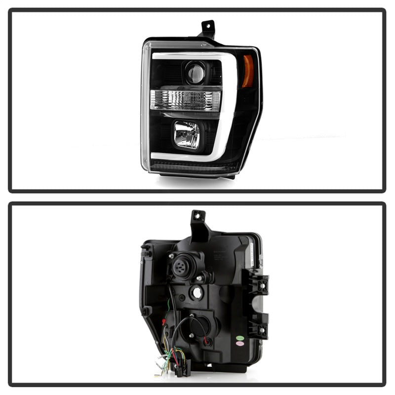 Spyder Ford F-250/350/450 08-10 V2 High-Power LED Headlights-Switch Back-Black PRO-YD-FS08PL-SBLB-BK 5087751