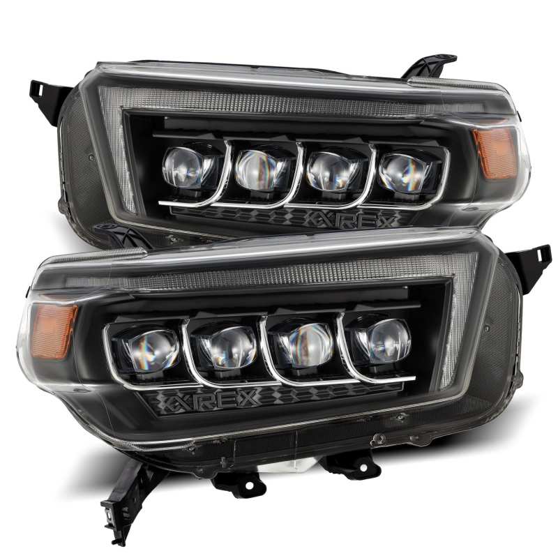 AlphaRex 10-13 Toyota 4Runner NOVA LED Projector Headlights Plank Style Black w/Seq Signal/DRL 880759 *Discontinued