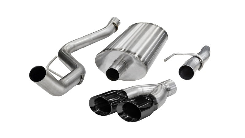 Corsa Performance 11-13 Ford F-150 5.0L V8 Black Sport Cat-Back Exhaust