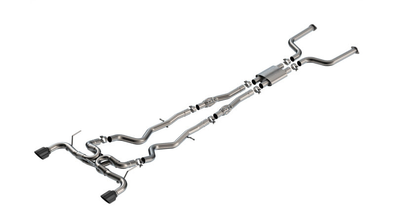 Borla 16-24 Infinity Q50 (Auto V6) ATAK Cat Back - 4.5in Black Chrome Tip 140978BC