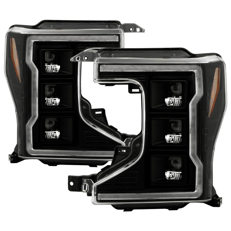 SPYDER Apex 20-22 Ford F250/F350 (Halogen) High-Power LED Headlights - Black PRO-YD-FS20HALAP-SEQ-BK 5088635