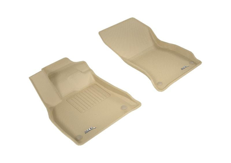 3D MAXpider 2018-2020 Audi Q5 Kagu 1st Row Floormat - Tan L1AD04711502