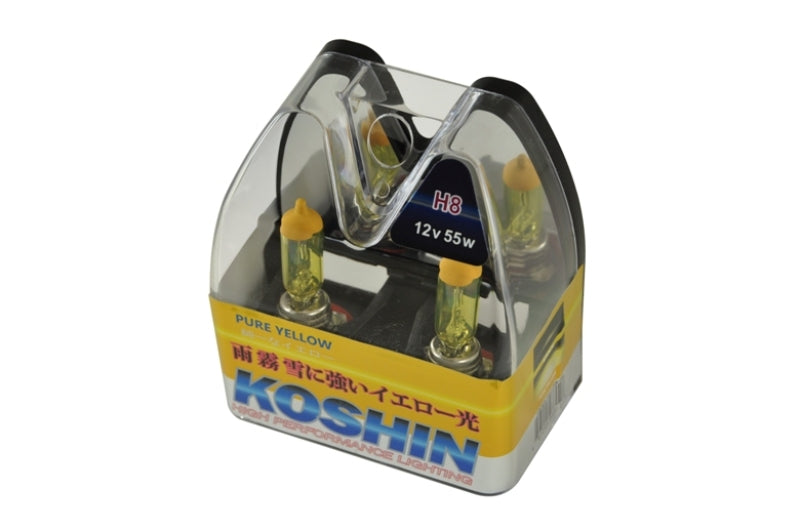 SPYDER Xtune Koshin H8 Hyper Yellow Halogen Light Bulbs 12V 50W LB-KO-YELLOW-H8YE 5033123
