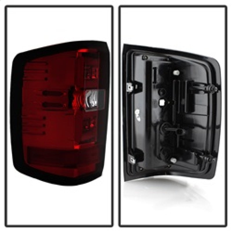 Spyder Chevy Silverado 2016-2017 Light Bar LED Tail Lights - Red Clear ALT-YD-CS16-LED-RC 5083753