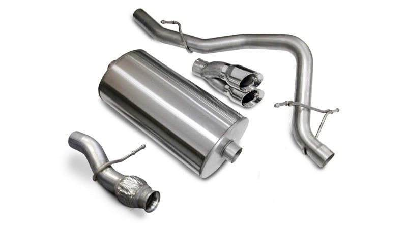 Corsa Performance 09-11 Chevrolet Tahoe 5.3L V8 Polished Sport Cat-Back Exhaust 0W2FY