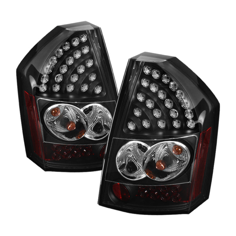 Spyder Chrysler 300C 08-10 LED Tail Lights Black ALT-YD-C308-LED-BK 5034373