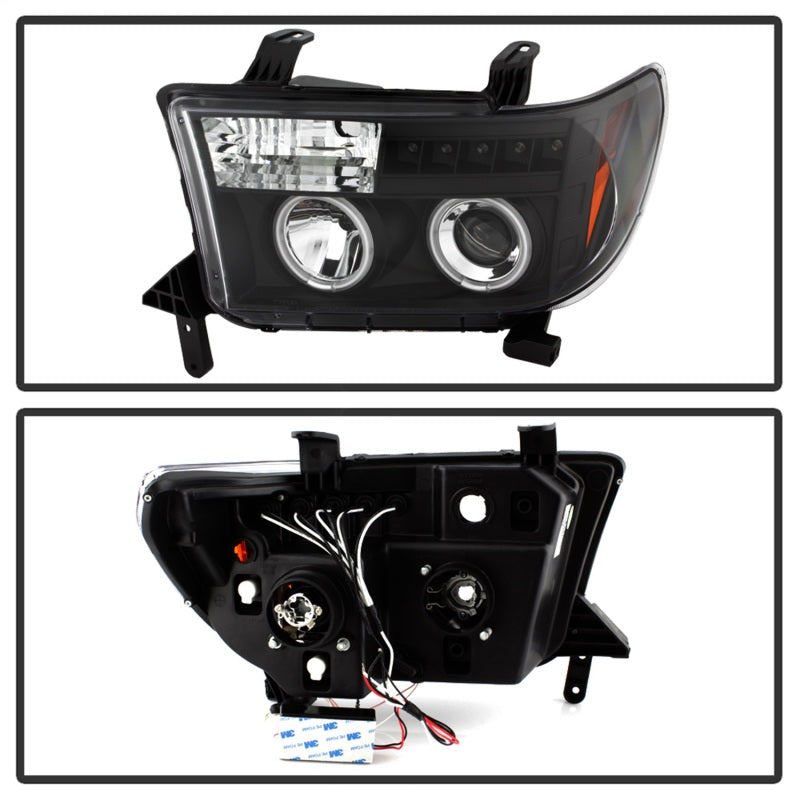 Spyder Toyota Tundra 07-13 Projector Headlights CCFL Halo LED Blk PRO-YD-TTU07-CCFL-BK 5030306