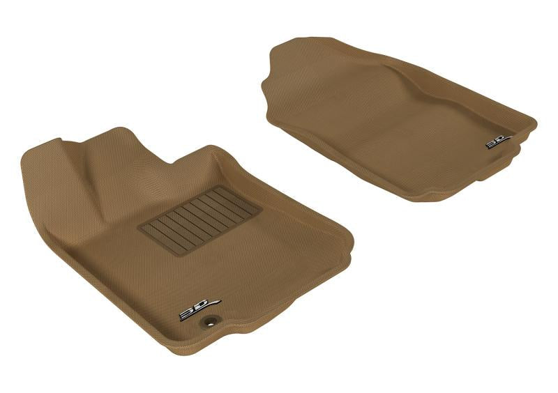 3D MAXpider 2006-2012 Ford Fusion Kagu 1st Row Floormat - Tan L1FR01311502