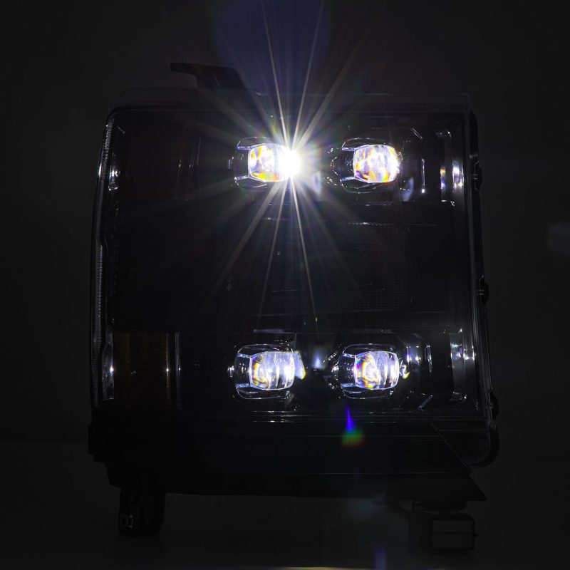 AlphaRex 16-18 Chevy 1500HD NOVA-Series LED Proj Headlghts Alpha BK Atv Lgt/SeqSig & DRL(Req 810023) 880236 *Discontinued