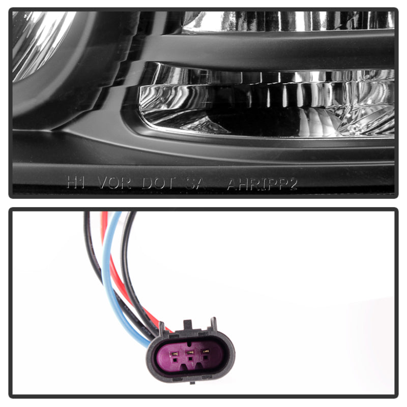 Spyder Dodge Ram 09-12 Projector Headlights Light Bar DRL Black PRO-YD-DR09-LBDRL-BK 5081001