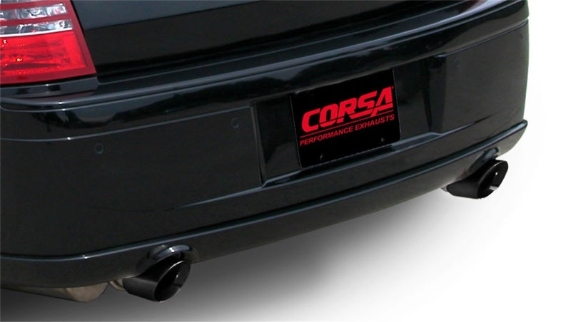Corsa Performance 05-10 Dodge Charger SRT-8 6.1L V8 Black Xtreme Cat-Back Exhaust
