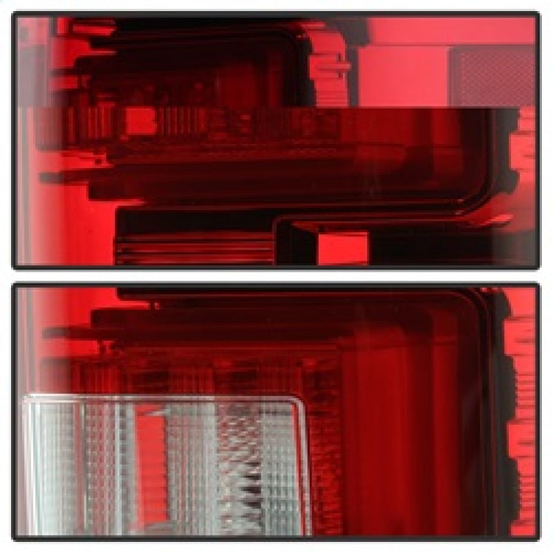 Spyder Ford F150 2015-2017 Light Bar LED Tail Lights - Red Clear ALT-YD-FF15015-LBLED-RC 5083692