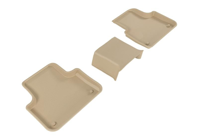 3D MAXpider 2017-2020 Audi Q7/Q8 Kagu 2nd Row Floormats - Tan L1AD04021502