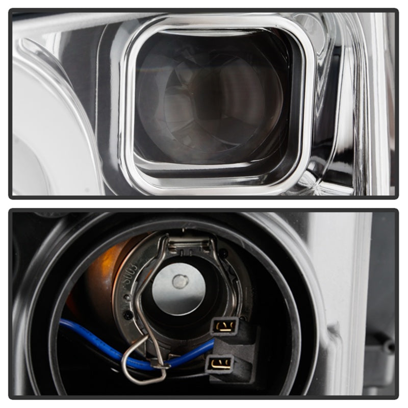 Spyder Signature Ford F150 18-19 (Halogen Model) Proj. Headlights - Chrome (PRO-YD-FF15018-LBSEQ-C) 5086631