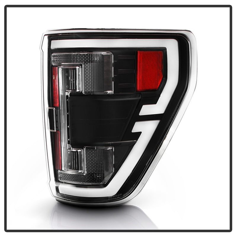 SPYDER 21-23 Ford F150 (Factory Halogent) Light Bar LED Tail Lights - Black (ALT-YD-FF15021HAL-BK) 5088772