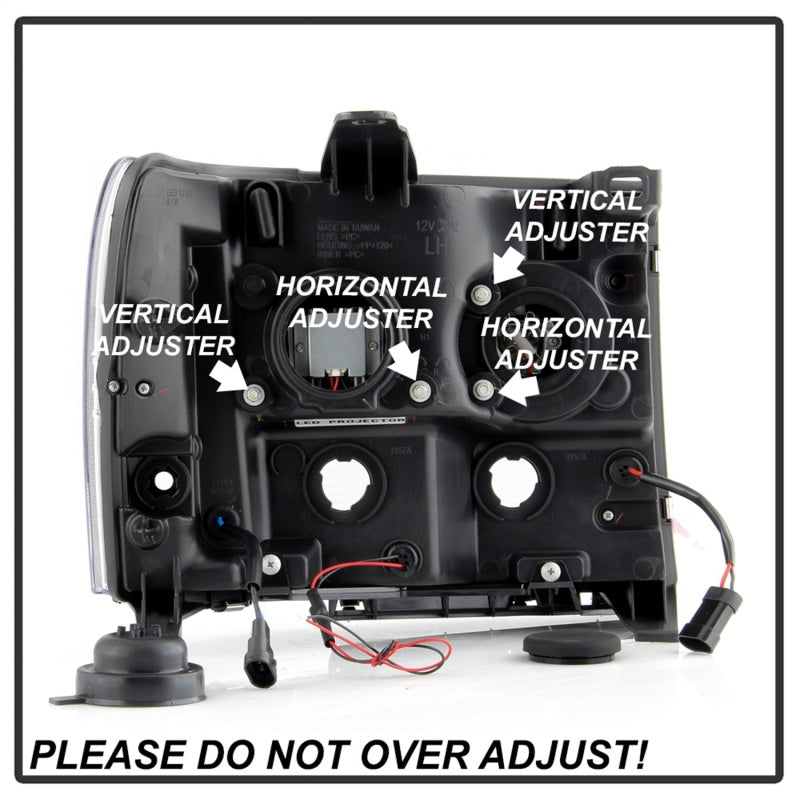 Spyder GMC Sierra 1500/2500/3500 07-13 Denali 08-13 LED Headlights Blk PRO-YD-GS07V2PL-BK 5087522