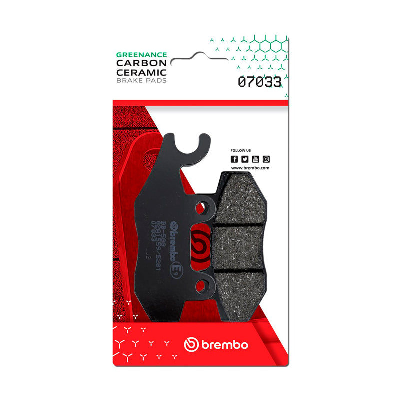 Brembo OE Kymco Super/Kymco Yager/Kymco Yup/Kymco Zing Carbon Ceramic Brake Pad - Front 07033