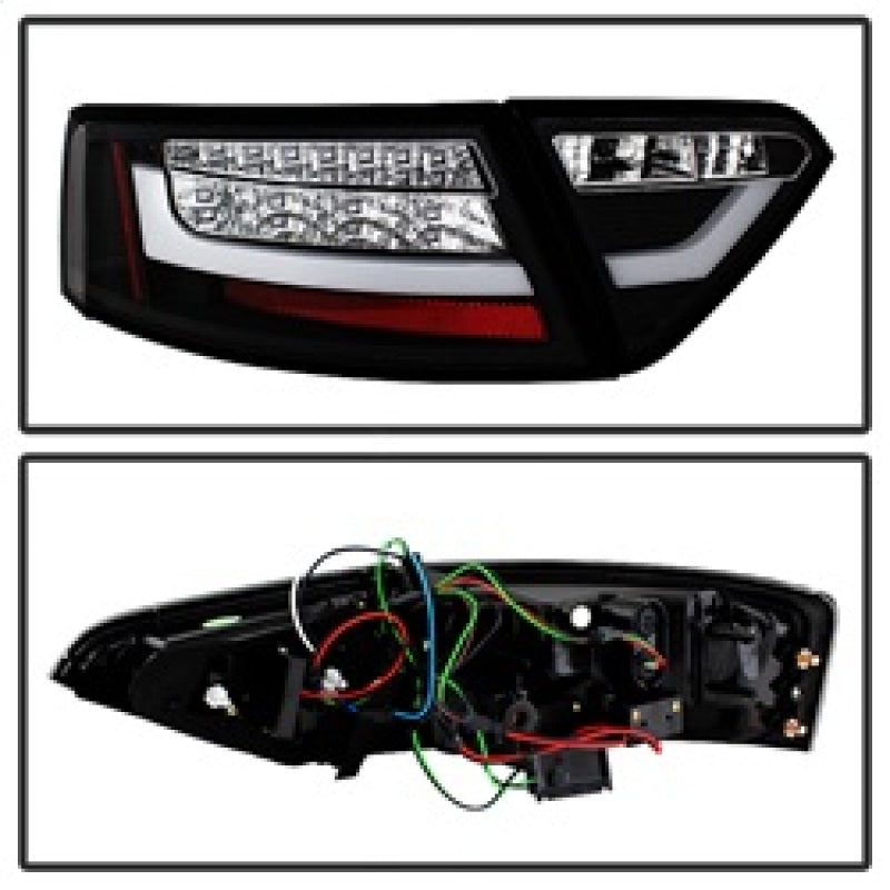 Spyder Audi A5 08-12 LED Tail Lights Black ALT-YD-AA508-LED-BK 5082275