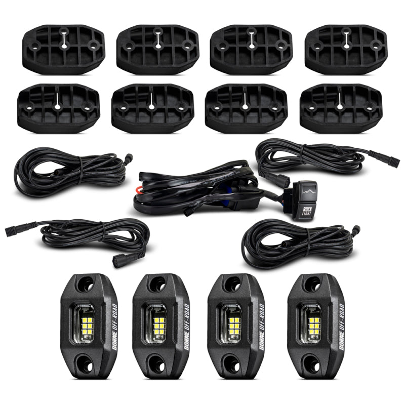 Borne Off-Road Rock Light (Kit of 4) Short Harness BNLT-RL-4A