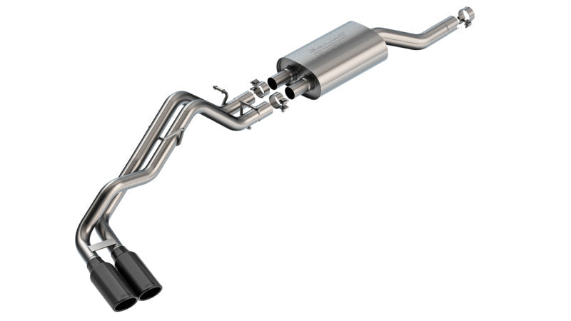 Borla 2024+ Ford Ranger XLT S Type Catback System - Black Chrome 140975BC