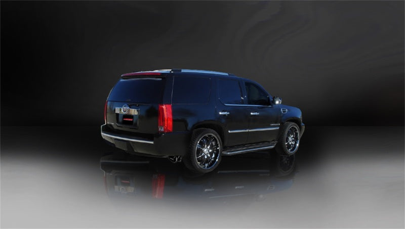Corsa 07-10 Cadillac Escalade 6.2L V8 Black Sport Cat-Back Exhaust 14202BLK