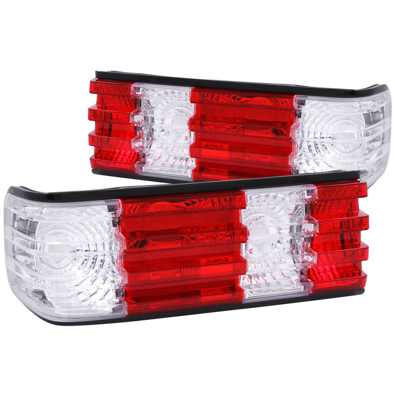 Anzo 1986-1991 Mercedes Benz S Class W126 Tail lights Red/Clear