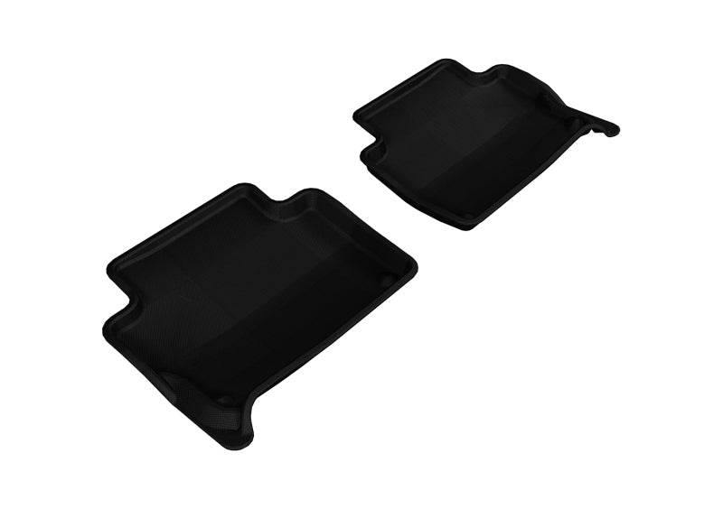 3D MAXpider 2007-2015 Audi Q7 Kagu 2nd Row Floormats - Black L1AD02621509