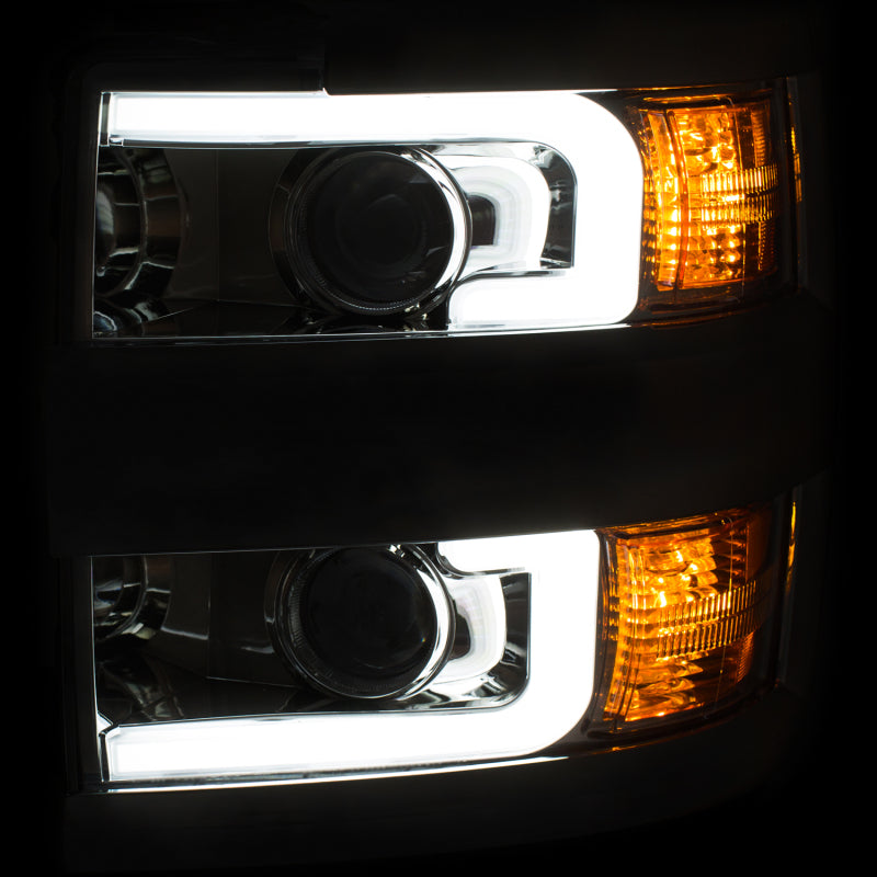 Anzo Projector Headlights 15-17 Chevrolet Silverado 2500HD / 3500HD Chrome