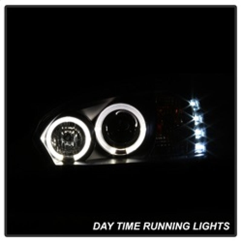 Spyder Chevy Malibu 04-07 Projector Headlights LED Halo LED Black High H1 Low H1 PRO-YD-CM04-HL-BK 5042675