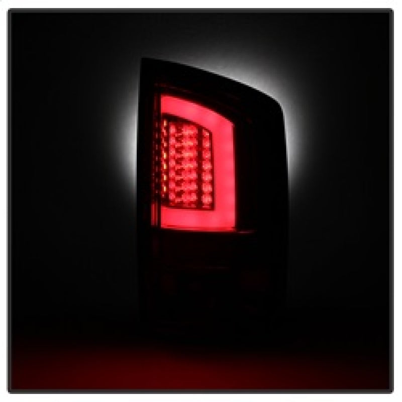 Spyder 07-09 Dodge Ram 2500/3500 V3 Light Bar LED Tail Lights - Red Clear (ALT-YD-DRAM06V3-LBLED-RC) 5084286